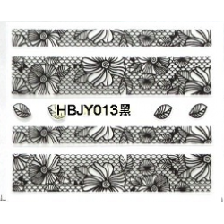 Стикер за Нокти Дантела Черна HBJY013